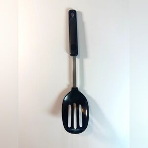 Vintage Ekco Cooking Serving Spoon Black Nylon 12" 400 degree Max.  USA